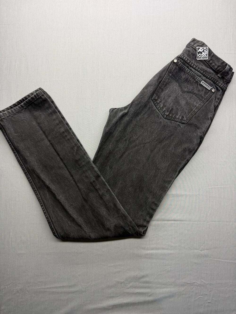 Posted Slim Black Denim Jeans